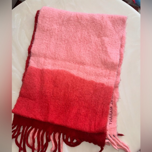 Isabel Marant Firna fringed ombré alpaca-blend scarf - Picture 4 of 8